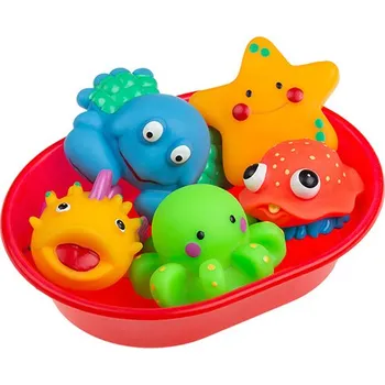 Hračka pro nejmenší Tullo Tullo Mořská zvířátka do vody ve vaničce - 5 ks