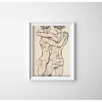 Plakát Dekorativní plakát Dekorativní plakát Egon schiele nahé dívky