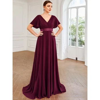 Dámské šaty Ever Pretty plesové šaty fialové 9890 Velikost: 4XL / 48 / 16 / 20