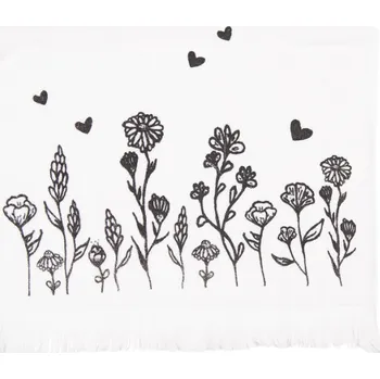 Utěrka Kuchyňský froté ručník s květinami Flora And Fauna – 40x66 cm