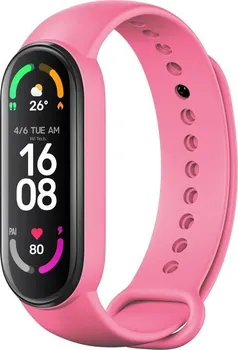 Příslušenství k fitness náramku FIXED Silicone Strap pro Xiaomi Mi Band 5/6 růžový