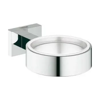 WC štětka Grohe Essentials Cube - Držák skleničky/mýdelníku, chrom 40508000