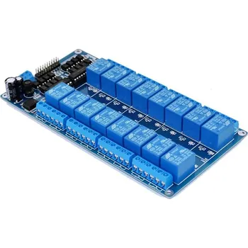 Elektronická součástka Modul 16 relé s optickým oddělením 24V