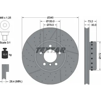 Brzdový kotouč Brzdový kotouč TEXTAR 92265025