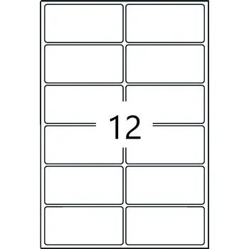 Samolepící etiketa Toppapír Print etikety 48x21mm, 15 listů, A6