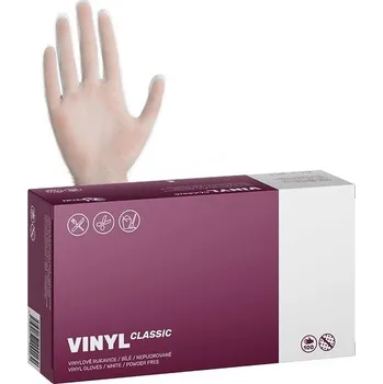 Rukavice Rukavice vynil S/100 bílé nepudrované