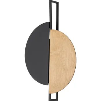 Nástěnné svítidlo Nowodvorski Designové světlo SUNSET NATURAL B / Černá - přírodní dřevo