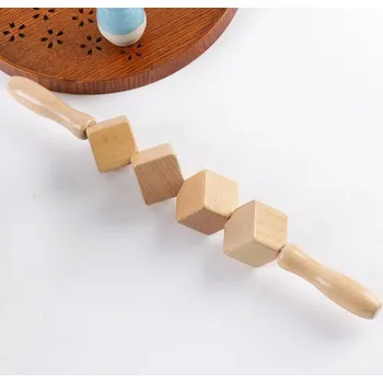 Masážní přístroj Dřevěné válečky na masáž | Wood Therapy - 4 kostky