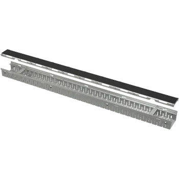 ALCAPLAST Drenážní žlab 100 mm nastavitelný + Rošt pro vložení dlažby, nerez