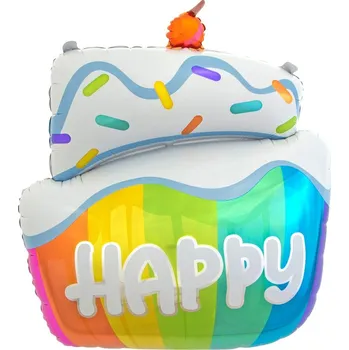 Fóliový balónek Narozeninový dort, 60 cm