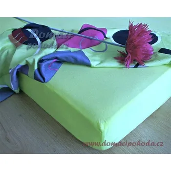 Prostěradlo Domácí pohoda | Jersey nepropustné a prodyšné prostěradlo s polyuretanem 140x200 - světle zelené