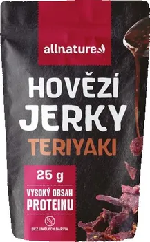 Sušené maso Allnature Hovězí jerky Teriyaki 25 g