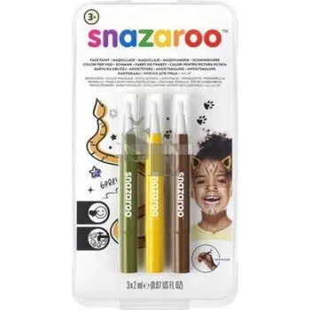 Speciální výtvarná barva Barva na obličej Štětce brush pen naplněné barvou džungle 1180143