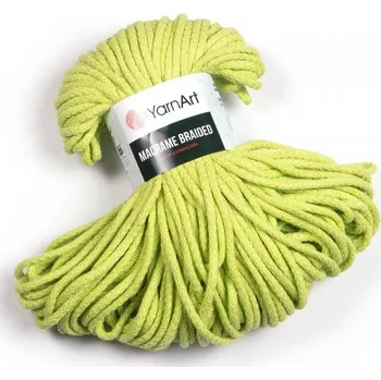 Galanterie YarnArt Macrame Braided 5mm Barva: YarnArt Macrame Braided 755 světle zelená +doprava zdarma při nákupu nad 1990 Kč+dárek zdarma