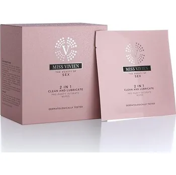 Dětský vlhčený ubrousek MISS VIVIEN intimní vlhčené ubrousky 2v1 10× 6 ml
