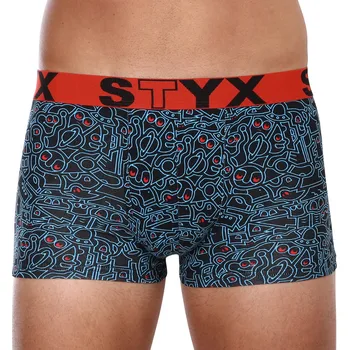Boxerky Pánské boxerky Styx art sportovní guma doodle (G1256) M Možnost vrácení zboží ZDARMA do 120 dnů!