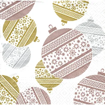 Papírový ubrousek UBR-E97, Ubrousek, 16x16 cm, VÁNOČNÍ OZDOBY, 1 kus