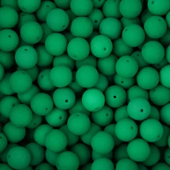 Dětské navlékací korálky Pro Háčkování Korálek neon skleněný 8 mm 20 ks tmavě zelený