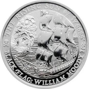 Stříbrná investiční mince Black Flag - The Rising Sun 1 Oz 2022