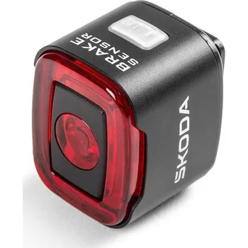 Cyklosvítilna Škoda Zadní LED světlo na kolo ŠKODA Černá