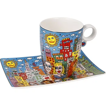 Goebel James Rizzi Umělecký hrnek Summer in the City