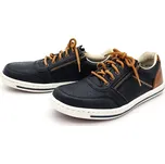 Pánská kožená teniska 19005 RIEKER modrá Barva: blau/kombi, Velikost: 44