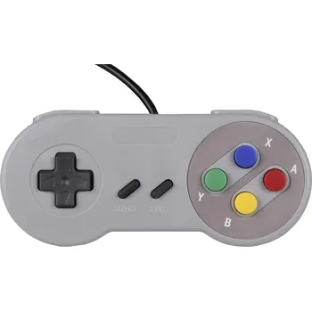 Hra pro PlayStation 5 Joy-it Gamepad SNES Design gamepad Raspberry Pi®, Univerzální šedá