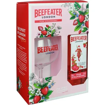 Beefeater Gin Pink 37,5 %, 0,7 l + sklenička