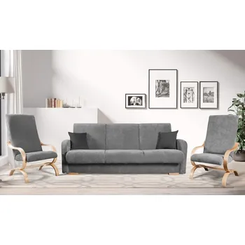 Sedací souprava Sedací souprava Limba (Laosa) 3R+1+1 - světle šedá