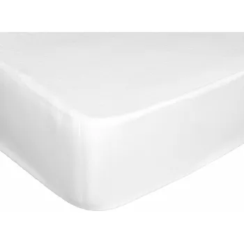 Prostěradlo froté s gumičkou, Matracový chránič nepropustný, bílý