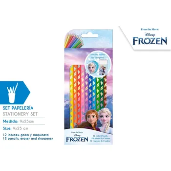 Výtvárné potřeby Frozen Sada pastelek 12 barev, Ledové království