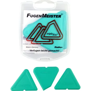 Malířská stěrka Spárovačka na silikon Fugenmeister trojúhelník sada 3ks