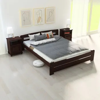 Postel Maxi Postel Petra z masivu 160 x 200 cm - barva Ořech
