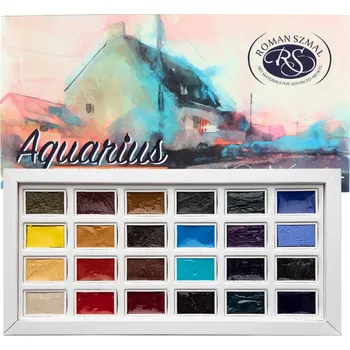 Vodová barva Akvarelové barvy Roman Szmal AQUARIUS - Pasqualino Fracasso Set, sada 24 ks