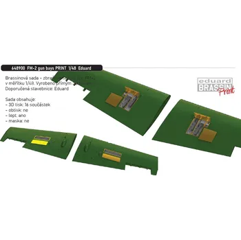 Plastikový model Eduard 1/48 FM-2 gun bays PRINT (EDUARD)