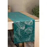 UBRUS BLINK 16 35X140 CM TMAVĚTYRKYSOVÝ