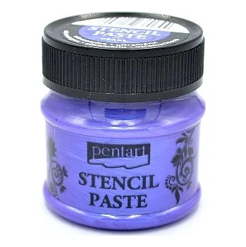 Speciální výtvarná barva Šablonovací pasta PENTART 50ml - perleťová ultramarinová