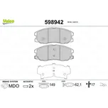 Sada brzdových destiček, kotoučová brzda Valeo 598942