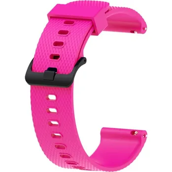Řemínek na hodinky Růžový řemínek pro hodinky Garmin Forerunner 245 (Silikonový řemínek pro chytré hodinky Garmin Forerunner 245 růžová)