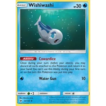 Sběratelská karetní hra Pokémon SUM 044/149 Wishiwashi - Sun & Moon Stav: Excellent, Verze: REVERSE HOLO