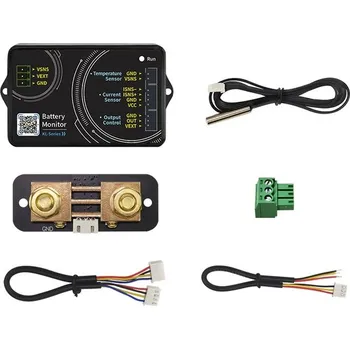 Tester autobaterie JT Sledovač stavu baterie a odpojovač pro baterie s napětím od 9 do 120V, proudová zátěž max. 100A, bluetooth aplikace (Monitorovací zařízení na sledování baterie, monitoring baterie)