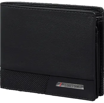 Peněženka Samsonite menší pánská kožená peněženka PRO-DLX 6 SLG černá 144539-1041 black