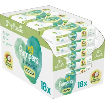 Dětský vlhčený ubrousek Pampers Harmonie Coco Plastic Free