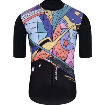 cyklistický dres HOLOKOLO Cyklistický dres s krátkým rukávem - FANTASY ELITE - vícebarevná/černá 5XL