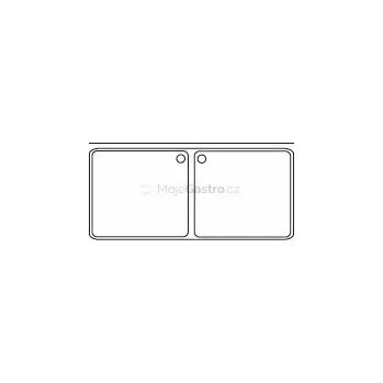 Nerezový dřez Dřez 1000x600 2x (400x400x250)