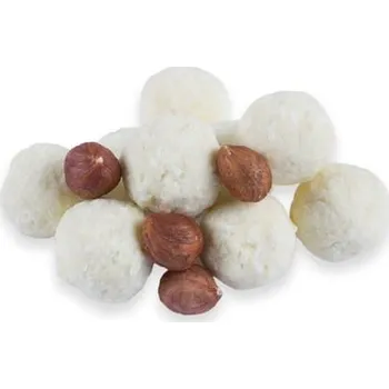 Líska v bílé čokoládě s kokosem