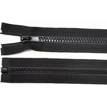 Zip Zdrhovadlo zip kostěný 74 cm dělitelný černá