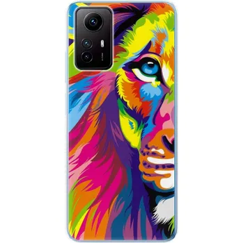 Pouzdro na mobilní telefon Odolné silikonové pouzdro iSaprio - Rainbow Lion - Xiaomi Redmi Note 12S