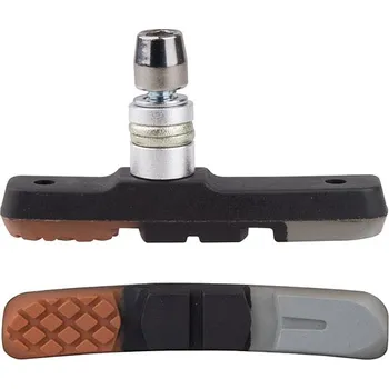 Brzda na kolo Brzdové špalíky PRO-T V-brake třísměsová Color šedo-oranžovo-černá OEM (1 pár)