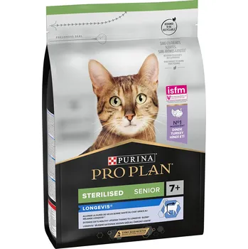 Krmivo pro kočku 3x3kg Purina Pro Plan Sterilised Senior 7+ Longevis Turkey